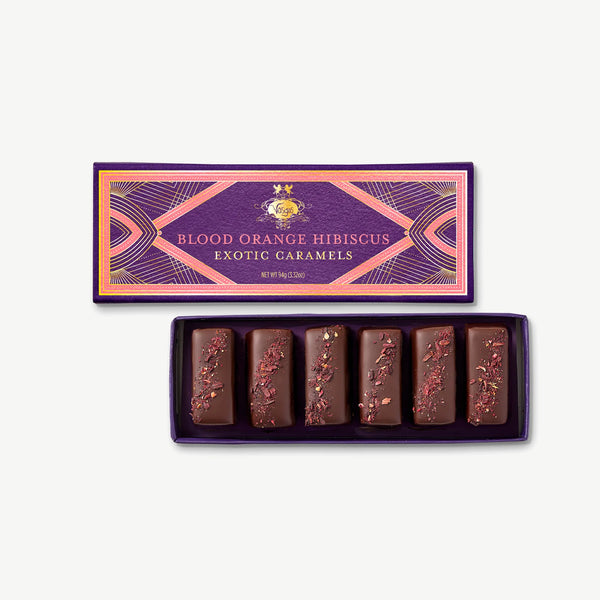 Blood Orange Hibiscus Caramels