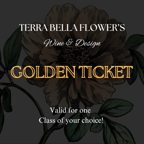 Wine & Design Class | Golden Ticket