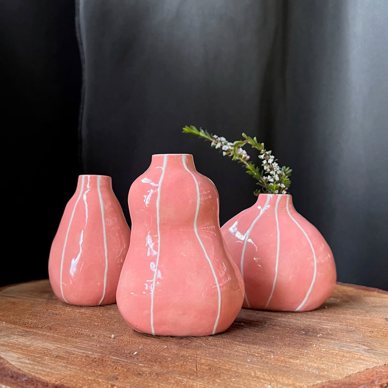 Peach Bud Vases by Kri Kri Studio – Terra Bella Flowers