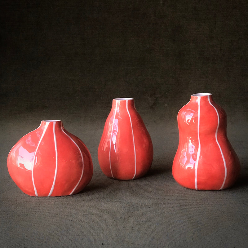 Each vase is hand casted. The mold was created from an authentic